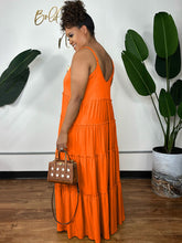 Spaghetti Strap Sleeveless Swing Maxi Dress